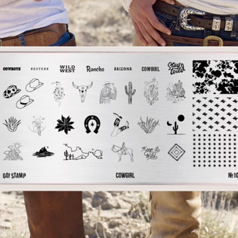 Пластина для стемпинга Go! Stamp 105 Cowgirl