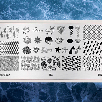 Пластина для стемпинга Go! Stamp 16 Sea